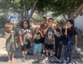Children class group photo